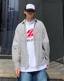 Summer Wrinkle Check Shirt