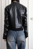 Wave shirring quilted jacket