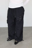 Studded pier wide pants