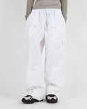Pyder brushed string pants
