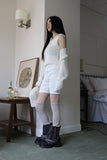 Weup shoulder slit knit