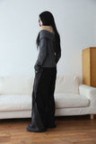 Straight button off shoulder
