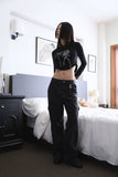 Renee printed crop tee