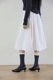 Cotton pleated skirt