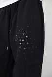 Studded pier wide pants