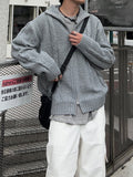 Daily Wool Twist Knit Zip-Up