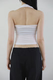 Thin halter sleeveless