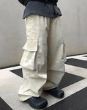 Grunge Leather Cargo Pants