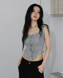 Wayne Frill Lace Sleeveless