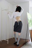 Lebo Back String Slim Tee