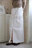 Double cargo long skirt