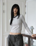 Cotton Rivet Ribbed Tee