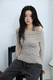 Cozy Off-Shoulder Tee