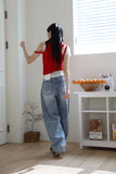 Lago light blue balloon denim