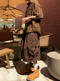 Super Balloon Nylon Cargo Bermuda Pants