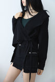 Hoodie shawl wrap cardigan