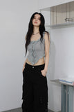 Wayne Frill Lace Sleeveless
