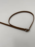 [15mm] Calfskin Chalk Silver Belt