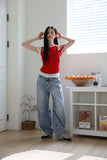 Lago light blue balloon denim