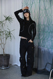 Cargo side buckle pants