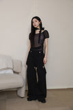Louis puff mesh top