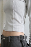 Cotton Rivet Ribbed Tee