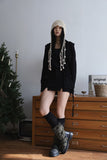 Hoodie shawl wrap cardigan