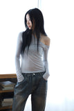 Unbalanced Silky T-shirt