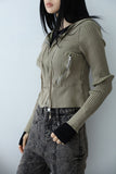 Charles zip hood zip-up