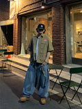 Cat Washed Balloon Banding Denim