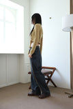 Real blend muffler cardigan