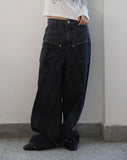 Unwrap front pocket denim