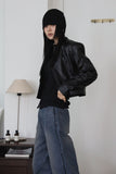 Wave shirring quilted jacket