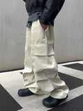 Grunge Leather Cargo Pants
