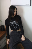 Renee printed crop tee