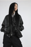 Mellow Crop Leather Jumper
