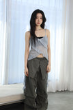 Wrap Skirt Nylon Pants