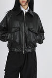 Mellow Crop Leather Jumper