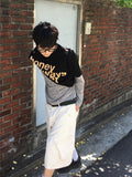 Log Crop Stripe Long Sleeve