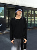 Loop Slub Eyelet Long Sleeve