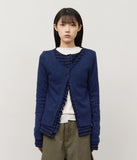 (W) Ruffled Layered Cardigan