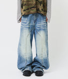 Turn Over Wide Denim