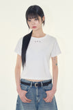 Elver eyelet cropped tee