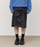 (W) Oshi Button Dot Skirt