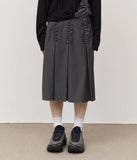 (W) Tes Pintuck Pleats Skirt