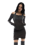 Off-Shoulder Halter Jacket