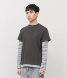 May Striped Layered Top