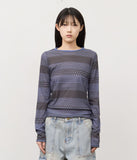 (W) Loops Printed Top