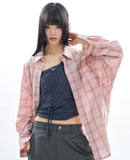 Auron wrinkle check shirt