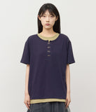 Kenz Buckle Layered Top